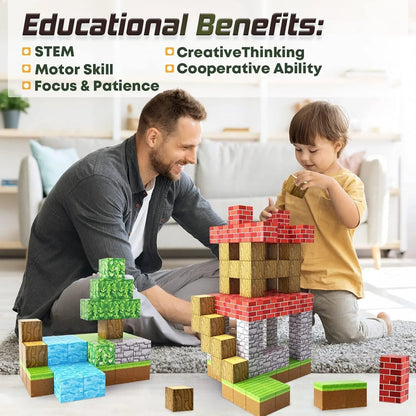Creative Play | Magnetic Building Blocks Set for Kids with STEM Learning | Safe Educational Gift for Imagination