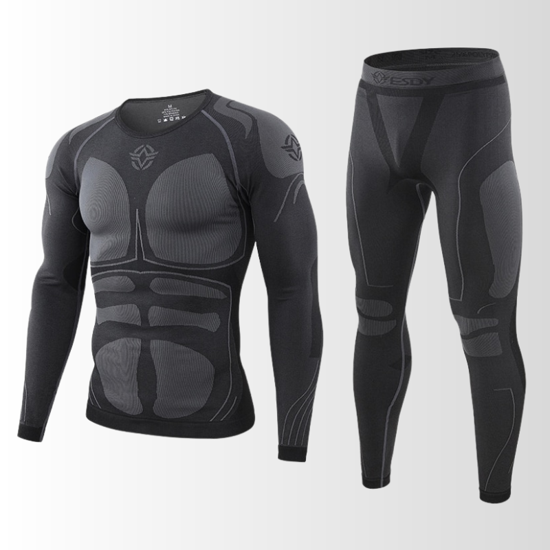 Men's Base Layer Thermal Set – Seamless Insulated Long Underwear for Cold Weather & Winter Sports