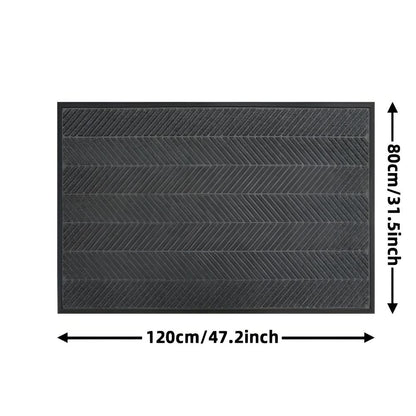 Creston Door Mat - Non-Slip Chevron Design, Indoor Outdoor Welcome Mat