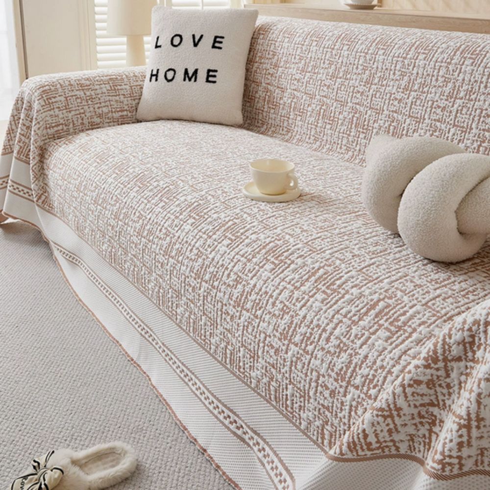 Crisp Chill Sofa Cover - Premium Ice Silk, Stretchable Fit