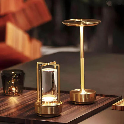 Rechargeable Crystal Table Lamp with Touch Dimmer & 3 Light Modes for Bedroom Office Dining Room | Portable LED Accent Light