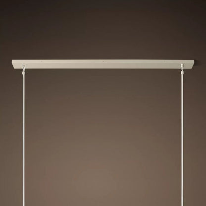 Linear Crystal Chandelier Brass & Glass LED Dining Room Statement Lighting Fixture Contemporary for Kitchen Island