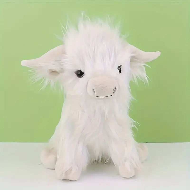 Shaggy Highland Cow Stuffed Animal Plush 10 Inch – Ultra Soft Cuddle Buddy for Kids & Adults, Nursery Decoration, Bedroom Companion