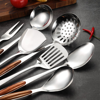 Kitchen Utensil Set, Stainless Steel Cooking Utensils Set with Ergonomic Handles, Kitchen Tools and Tongs for Cooking