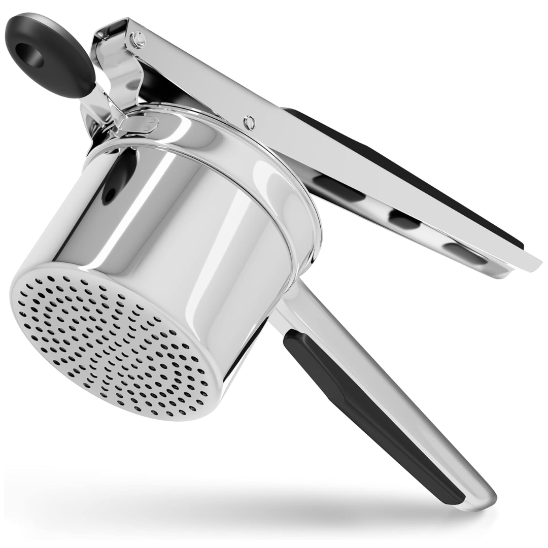Culinary Master | Heavy Stainless Steel Potato Masher with Ergonomic Handle | Large Capacity Tool for Smooth Mashed Potatoes