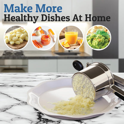 Culinary Master | Heavy Stainless Steel Potato Masher with Ergonomic Handle | Large Capacity Tool for Smooth Mashed Potatoes