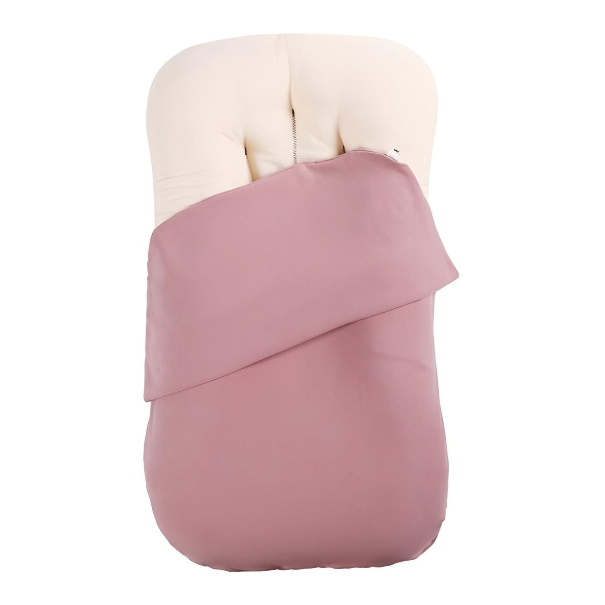 Portable Infant Lounger Cushioned Nest Bed for Newborns with Removable Washable Cover for Travel Nursery Tummy Time Supervised Rest