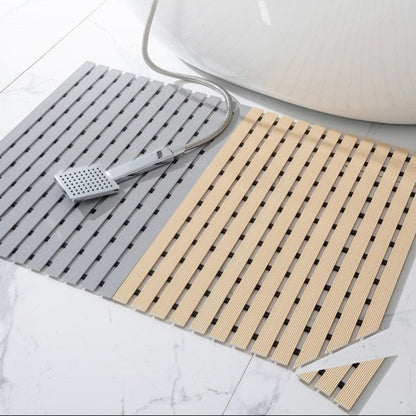 Customizable Non Slip Bath Mat with Quick Drainage Grooves | Safe Shower Mat for Ultimate Security