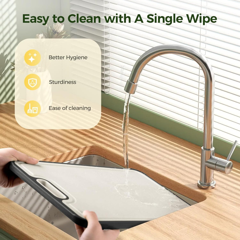 Versatile Kitchen Prep Board | Custom Cutting Board with Double-Sided Design & Juice Groove for Efficient Food Preparation