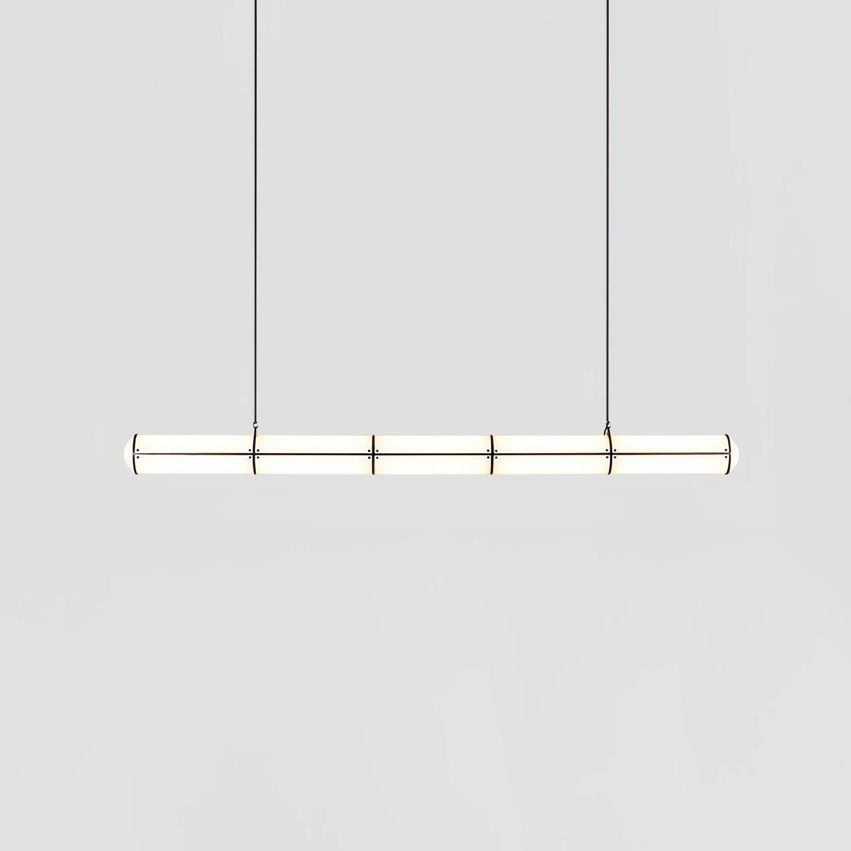 Linear Adjustable LED Overhead Fixture 59-Inch Metal Acrylic Three Color Temperatures for Dining Room Kitchen Living Space Modern Interior L