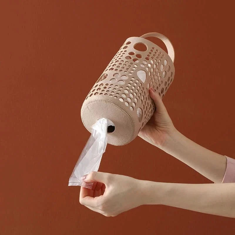 WALLSTOR – Cylindrical wall-mounted storage bag for space-saving home organization
