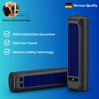 Portable Rechargeable Personal Air Cooler with 3 Speed Settings for Desk Office Bedroom Home Travel USB Powered Evaporative Cooling Fan