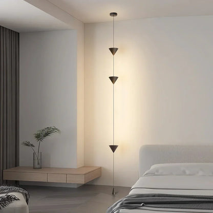 Adjustable Height Pole Light Iron & Acrylic LED Up to 11.5 Feet for Bedroom Living Room Modern Home Office Minimal Vertical Standing Accent