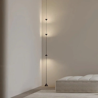Adjustable Height Pole Light Iron & Acrylic LED Up to 11.5 Feet for Bedroom Living Room Modern Home Office Minimal Vertical Standing Accent