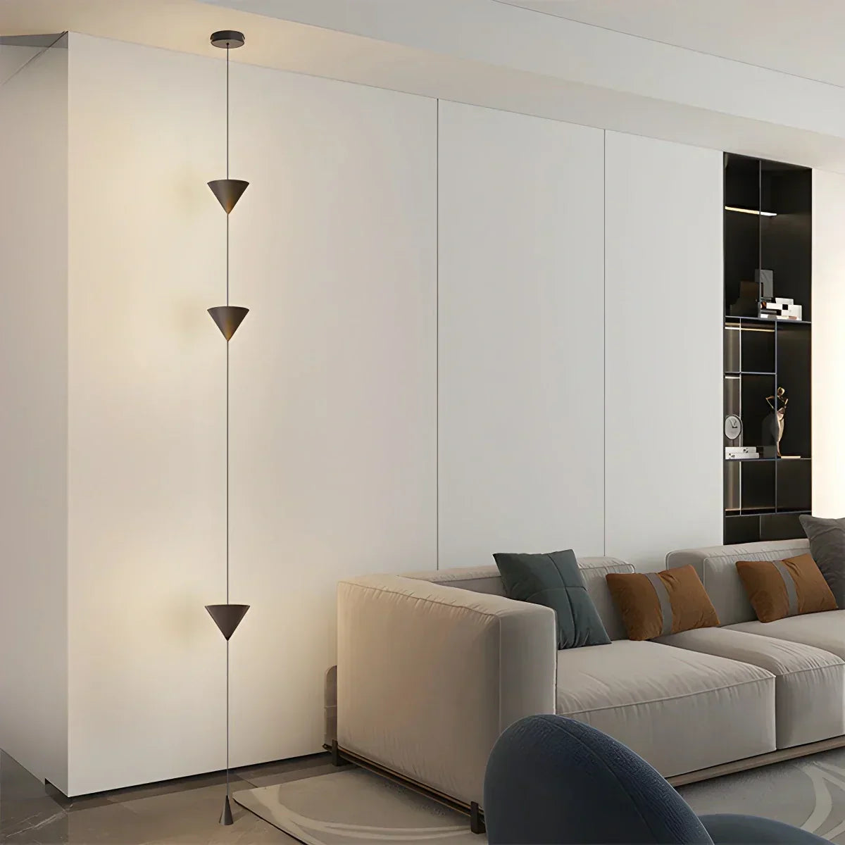 Adjustable Height Pole Light Iron & Acrylic LED Up to 11.5 Feet for Bedroom Living Room Modern Home Office Minimal Vertical Standing Accent