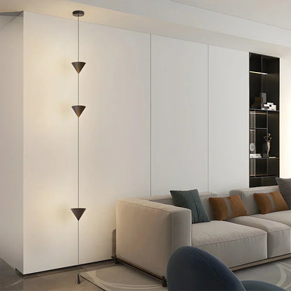 Adjustable Height Pole Light Iron & Acrylic LED Up to 11.5 Feet for Bedroom Living Room Modern Home Office Minimal Vertical Standing Accent