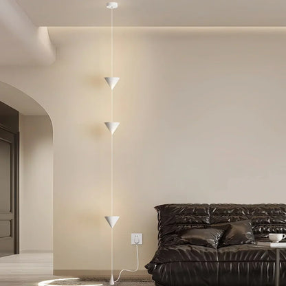 Adjustable Height Pole Light Iron & Acrylic LED Up to 11.5 Feet for Bedroom Living Room Modern Home Office Minimal Vertical Standing Accent