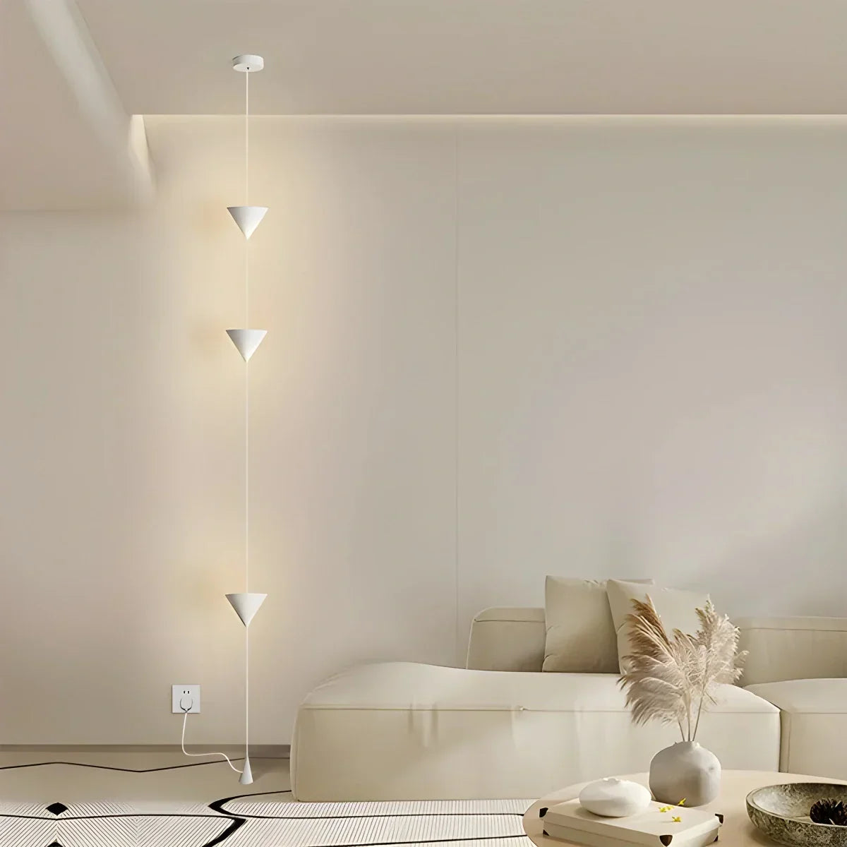 Adjustable Height Pole Light Iron & Acrylic LED Up to 11.5 Feet for Bedroom Living Room Modern Home Office Minimal Vertical Standing Accent