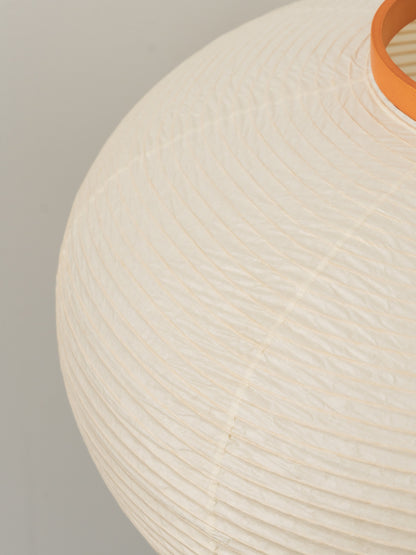 Handcrafted Paper Shade Tripod Standing Lamp 20 in White for Living Room Bedroom Reading Nook Accent Light Japandi Minimalist Decor