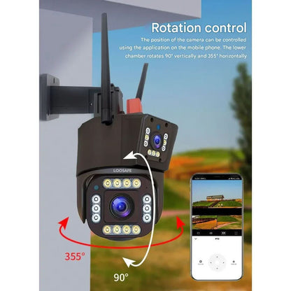 SOLARVUE – 4K Wireless Security Camera Solar 360° Control