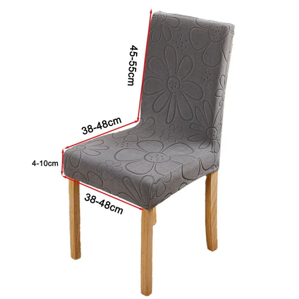 Daisy Dining Chair Cover - Stretch Microfiber, Easy Fit for Dining Room Chair