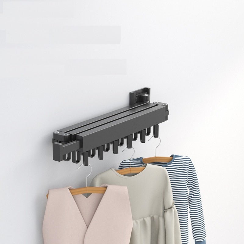 Daxon Wall Mounted Clothes Drying Rack - Collapsible Stainless Steel Design