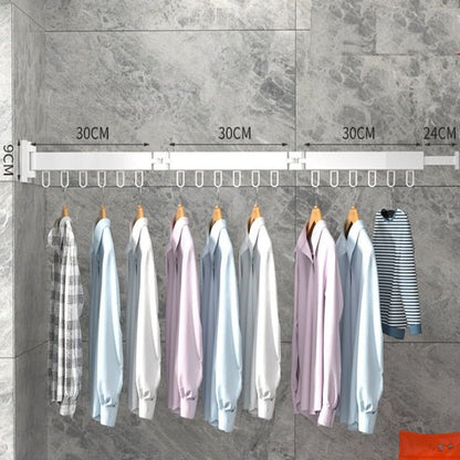 Daxon Wall Mounted Clothes Drying Rack - Collapsible Stainless Steel Design