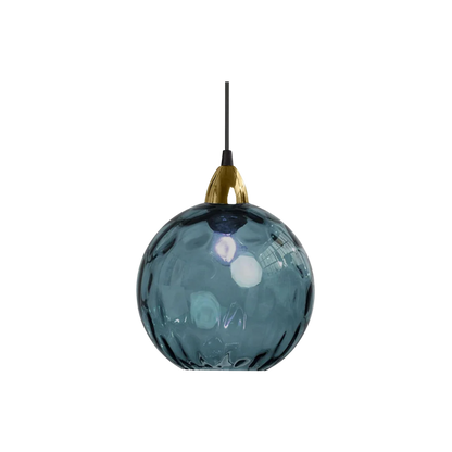 Textured Glass Globe Hanging Light 7.9 Inch Dining Room Island Fixture Adjustable Height Modern Sphere Pendant Minimalist Ceiling Lamp for K