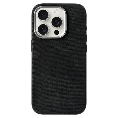Fabric-Wrapped Phone Case with Wireless Charging for iPhone 13-17 Series – Anti-Fingerprint Protective Cover