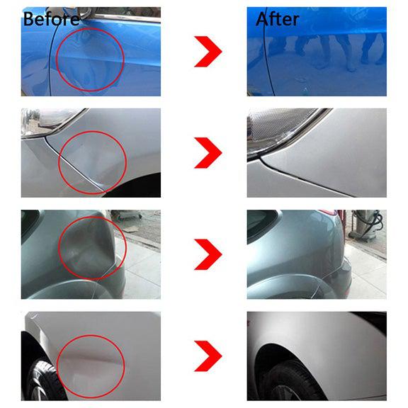 Paintless Dent Removal Kit with Adjustable Bridge Puller & Adhesive Tabs for Automotive Body Repair, Hail Damage & Dings on Metal Surfaces