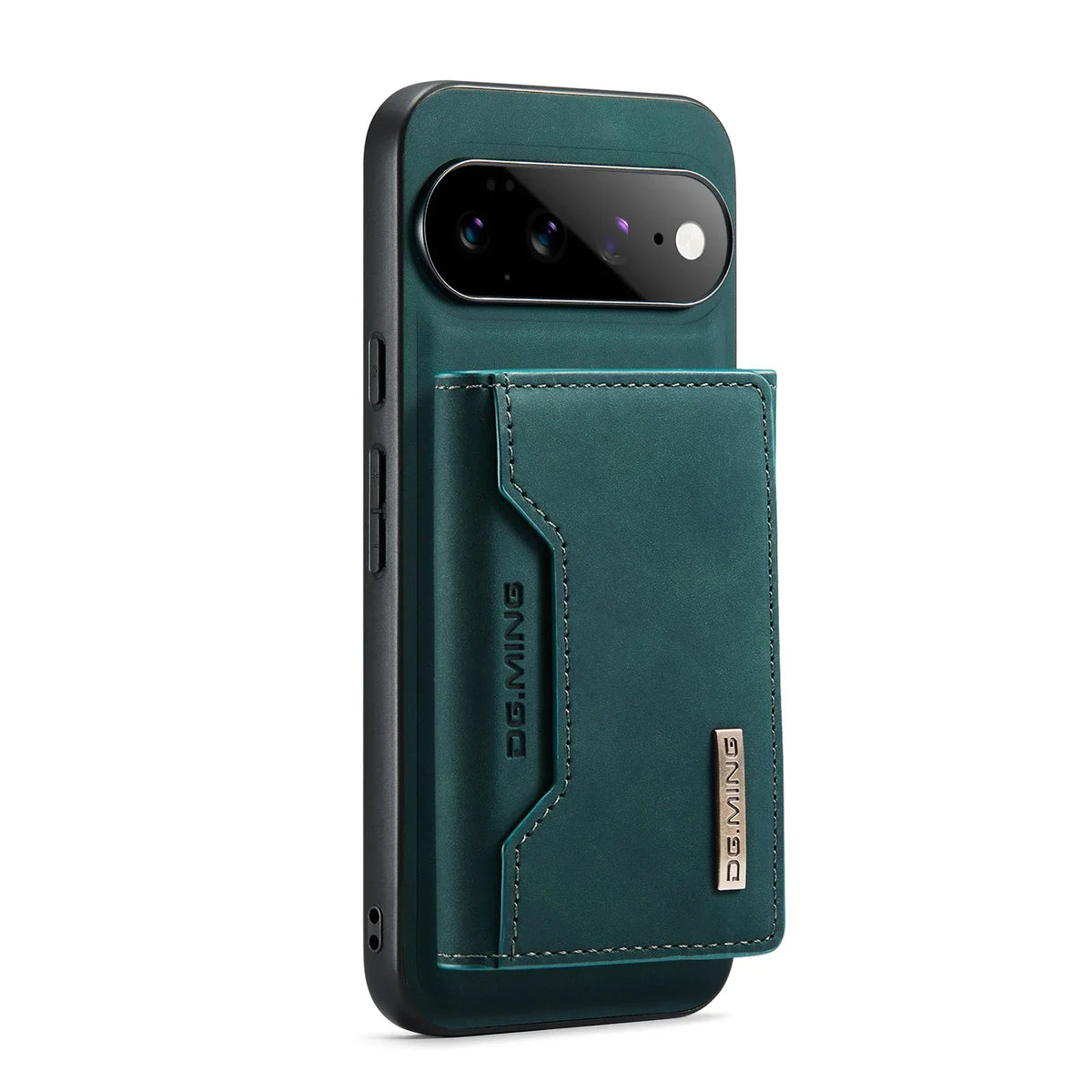 Magnetic Leather Wallet Case for Google Pixel – Detachable Card Holder with Raised Screen Protection & Microfiber Interior