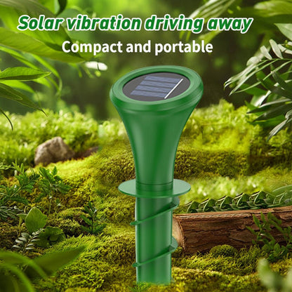 VERDAGUARD – Solar Mole Repellent with Silent Vibration for Eco-Friendly Garden Protection