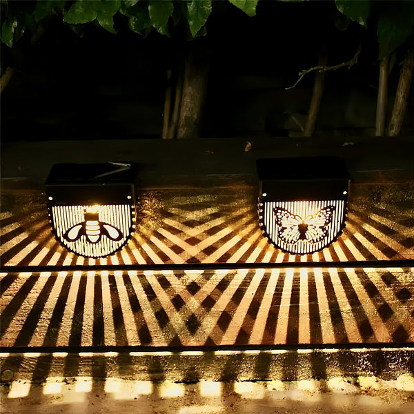 MIRALUX – Solar HollowGlow Fence Lights 2-Pack