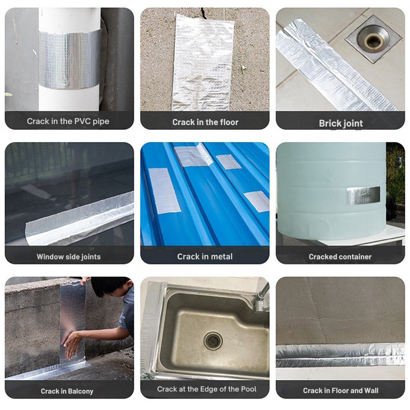 Waterproof Repair Tape for Pipe Leaks, Roof Cracks & Outdoor Fixes | Strong Bond on Metal, Plastic, Concrete | Indoor Outdoor Use Home