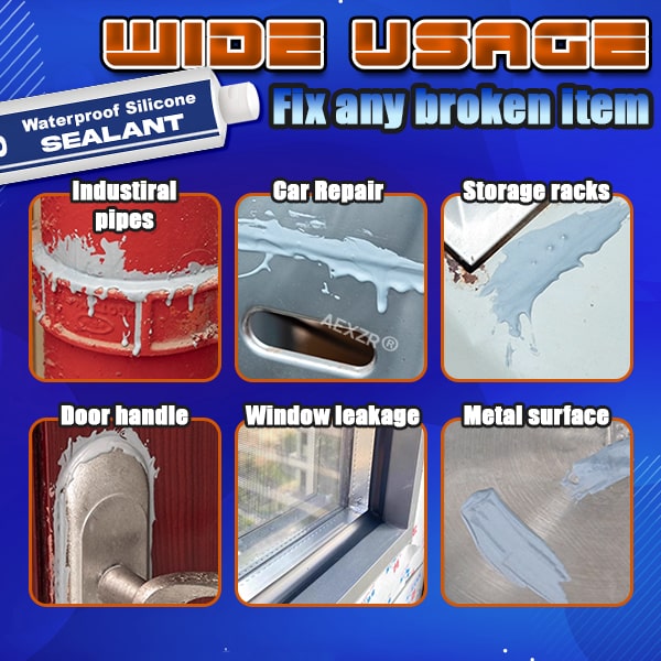 Waterproof Silicone Sealant | Weather-Resistant Flexible Joint Compound for Indoor & Outdoor Use | Multi-Surface Adhesion