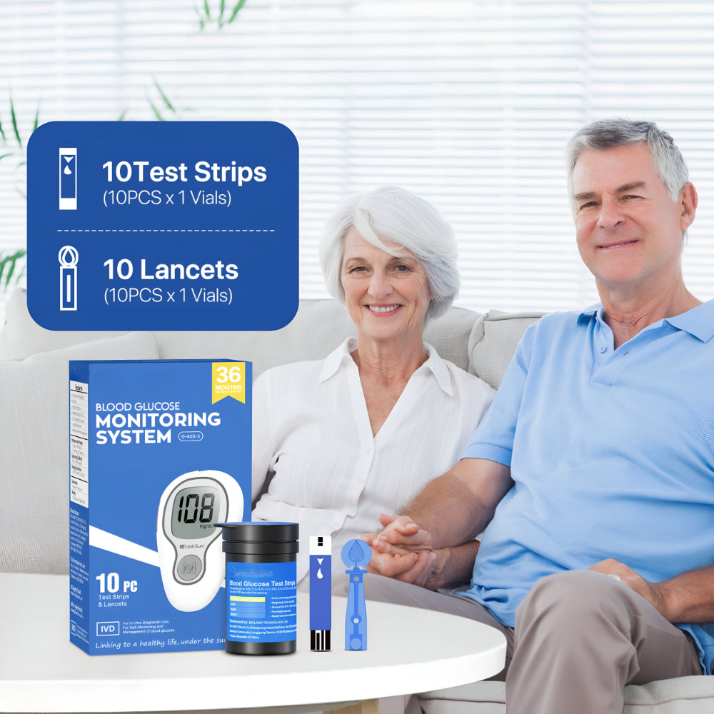 Digital Blood Glucose Monitor | Quick Results Kit with Memory Storage | Compact Testing Solution for Daily Tracking