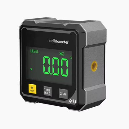 Digital Angle Finder with Laser Level and Magnetic Base for Precise Alignment | Inclinometer Protractor Tool for Woodworking Carpentry