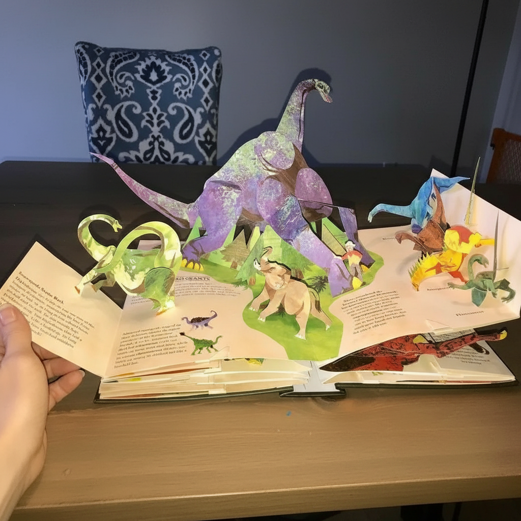 Dinosaur Adventure | 3D Pop-up Book with Sturdy Pages & Colorful Illustrations | Interactive Learning for Kids