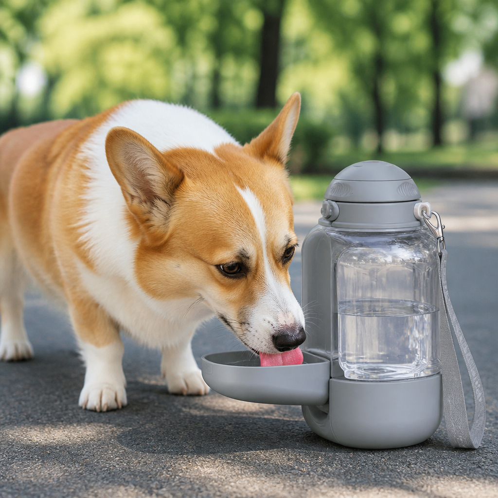 Ortekor 2-In-1 Leak-Proof Dog Water Bottle