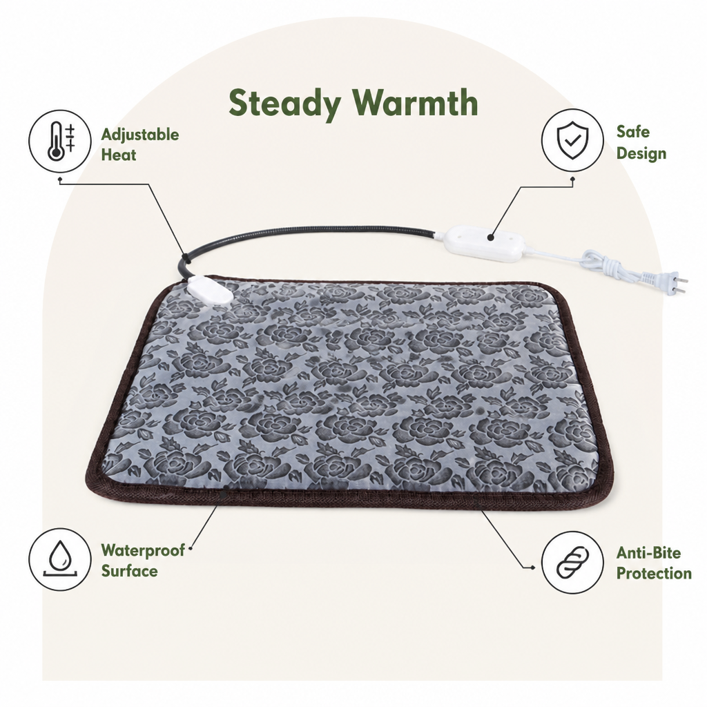 Ortekor 3-Level Temperature & Waterproof Pet Heating Pad