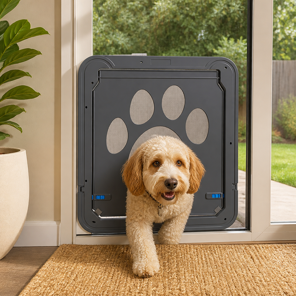 Ortekor 4-Way Lockable & Insulated ABS Pet Door