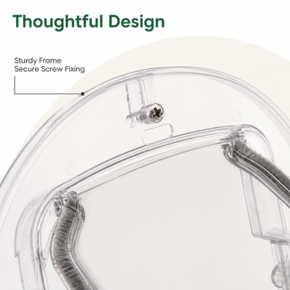 Ortekor 4-Way Locking Noise-Reducing Pet Door (Glass Mount)