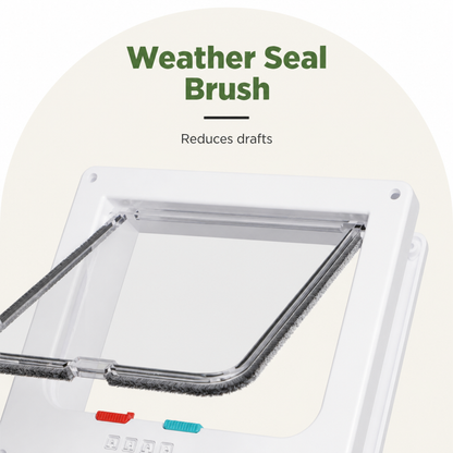 Ortekor 4-Way Locking Weatherproof Pet Door