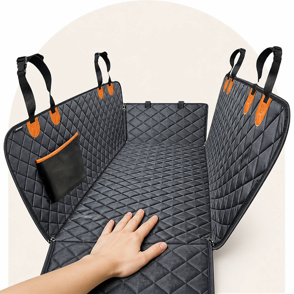 Ortekor 600D Waterproof & Nonslip Car Seat Cover (Hammock Style)