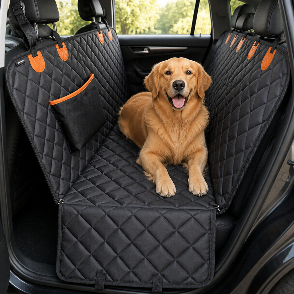 Ortekor 600D Waterproof & Nonslip Car Seat Cover (Hammock Style)