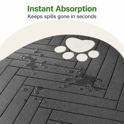 Ortekor Absorbent Diatom Mud & Non-Slip Pet Mat (Special Shape)