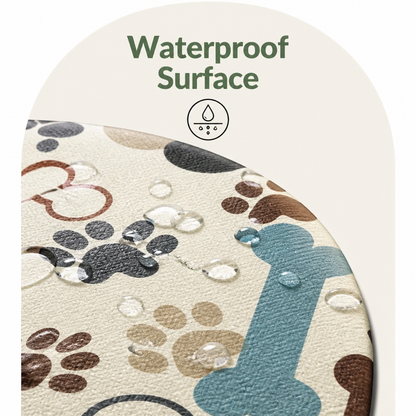 Ortekor Absorbent & Waterproof Bone-Shaped Pet Feeding Mat