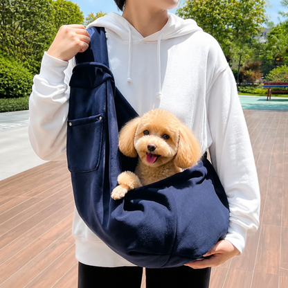 Ortekor Adjustable Hands-Free Pet Sling Carrier (Storage Pocket)