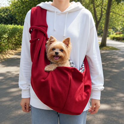 Ortekor Adjustable Hands-Free Pet Sling Carrier (Storage Pocket)