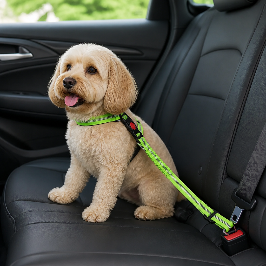 Ortekor Adjustable Reflective & Anti-Shock Harness Leash (Seat Tether)